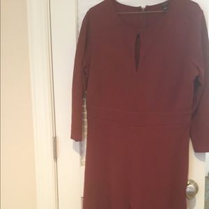 Ann Taylor burgundy dress -Size 14